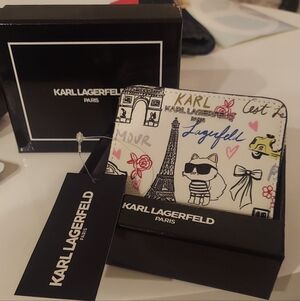Karl Lagerfeld White Wallet Set NIB Full inclusion